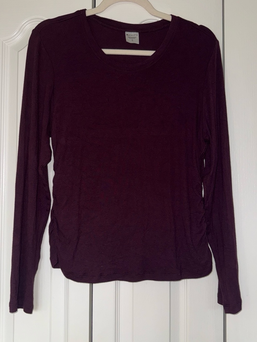 Athleta With Ease Cinch Top - Burgundy